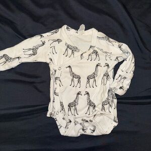 Kate Quinn Black and White Giraffe Bodysuit